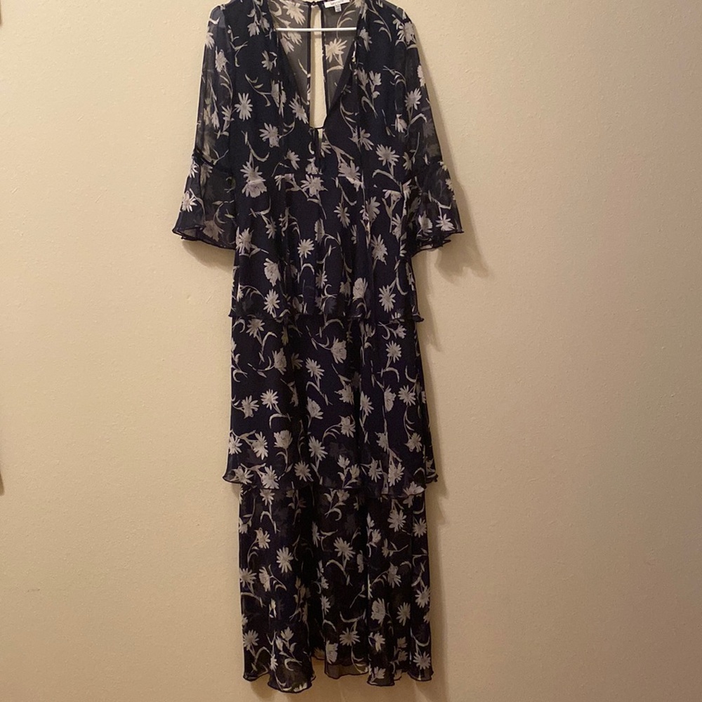 Flower pattern Maxi dress